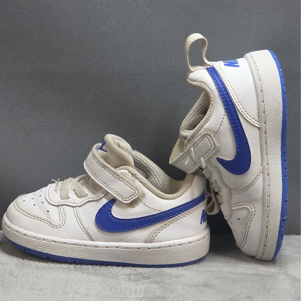 toddler's Nike Court Borough Low Recraft TD 'White Hyper Royal' Size 6 C